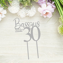 Încărcați o imagine în vizualizatorul galeriei: Basszus Már Egyedi Számos Tortabeszúró / Topper - Süthet3d