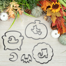 Încărcați o imagine în vizualizatorul galeriei: Halloween Linzer MINI Kiszúró Szett (8db - os) - Süthet3d