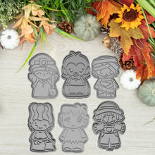 Încărcați o imagine în vizualizatorul galeriei: Halloweeni Karakterek Sütikiszúró Szett 6db - Halloween - Süthet3d