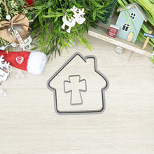 Încărcați o imagine în vizualizatorul galeriei: Házikó Karácsonyi Linzer Kiszúró Kereszt közép Szett - Süthet3d