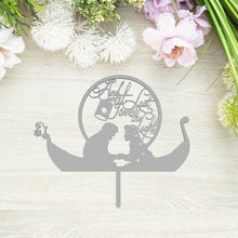 Kép betöltése a galériamegjelenítőbe: Hercegnős #2 Tortabeszúró / Cupcake Díszítő Pároknak - Süthet3d