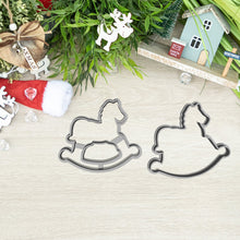 Încărcați o imagine în vizualizatorul galeriei: Hintaló - Karácsonyi Linzer Kiszúró Szett - Süthet3d