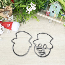 Încărcați o imagine în vizualizatorul galeriei: Hóember - Karácsonyi Linzer Kiszúró Szett - Süthet3d