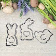 Încărcați o imagine în vizualizatorul galeriei: Húsvéti Linzer Kiszúró Szett Változatos Körvonallal #3 - Süthet3d