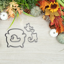 Încărcați o imagine în vizualizatorul galeriei: Kis Boszorkány Halloween Linzer Sütikiszúró Szett (4 részes) - Süthet3d