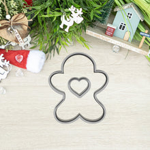 Încărcați o imagine în vizualizatorul galeriei: Mézi Karácsonyi Linzer Kiszúró Szivecske középpel Szett - Süthet3d