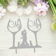 Încărcați o imagine în vizualizatorul galeriei: Mr & Mrs #5 Tortabeszúró / Cupcake Díszítő - Süthet3d