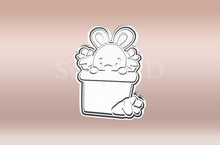 Încărcați o imagine în vizualizatorul galeriei: Nyuszi Répacserépben Húsvéti Sütikiszúró - Süthet3d