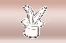 Kép betöltése a galériamegjelenítőbe: Nyuszifül Kalapból - Farsangi Sütikiszúró - Süthet3d