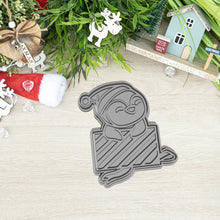 Kép betöltése a galériamegjelenítőbe: Pingvin és Ajándékdoboz Sütikiszúró - Karácsony - Süthet3d