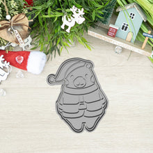 Kép betöltése a galériamegjelenítőbe: Sapkás Maci - Karácsonyi Sütikiszúró - Süthet3d