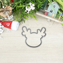 Încărcați o imagine în vizualizatorul galeriei: Szarvas Karácsonyi Linzer Körvonal Kiszúró - Süthet3d