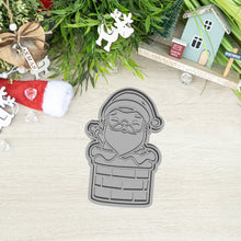 Încărcați o imagine în vizualizatorul galeriei: Télapó Kéményből - Karácsonyi Sütikiszúró - Süthet3d