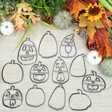 Kép betöltése a galériamegjelenítőbe: Töklámpás Halloween Linzer Sütikiszúró Szett (6 darabos) - Süthet3d
