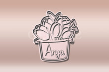 Kép betöltése a galériamegjelenítőbe: Tulipán Csokor Anya Sütikiszúró - Anyák napja - Süthet3d