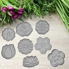 Kép betöltése a galériamegjelenítőbe: Virág Szett 8db Sütikiszúró - Tavaszi - Süthet3d