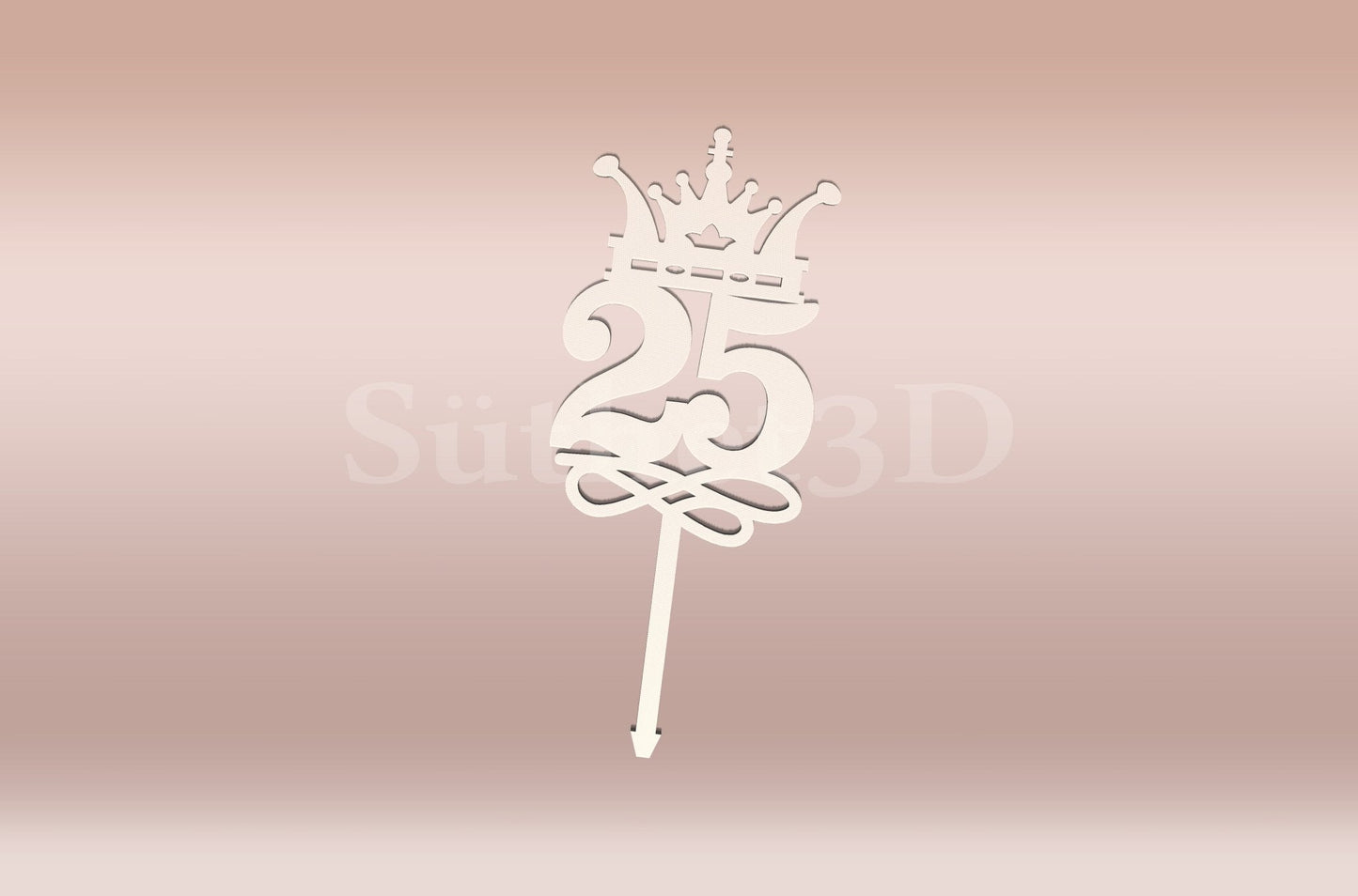 25. Szülinapi Tortabeszúró / Cupcake Díszítő - Süthet3d