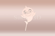 Kép betöltése a galériamegjelenítőbe: Baby Shark Tortabeszúró / Cupcake Díszítő - Süthet3d