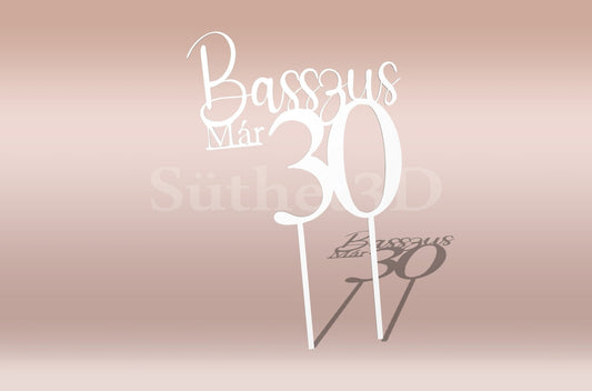 Basszus Már Egyedi Számos Tortabeszúró / Topper - Süthet3d