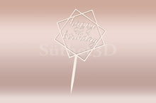 Kép betöltése a galériamegjelenítőbe: Boldog Szülinapot #3 Tortabeszúró / Cupcake Díszítő - Süthet3d