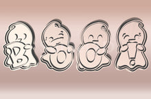 Încărcați o imagine în vizualizatorul galeriei: BOO! Sütikiszúró Szett 4db - Halloween - Süthet3d