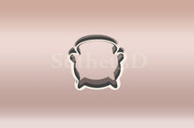 Kép betöltése a galériamegjelenítőbe: Boszorkány üst - Halloween Linzer Közép Kiszúró - Süthet3d