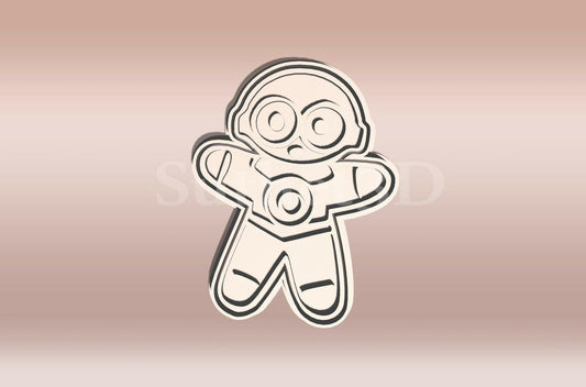 C3PO Mézi - Karácsonyi Sütikiszúró - Süthet3d
