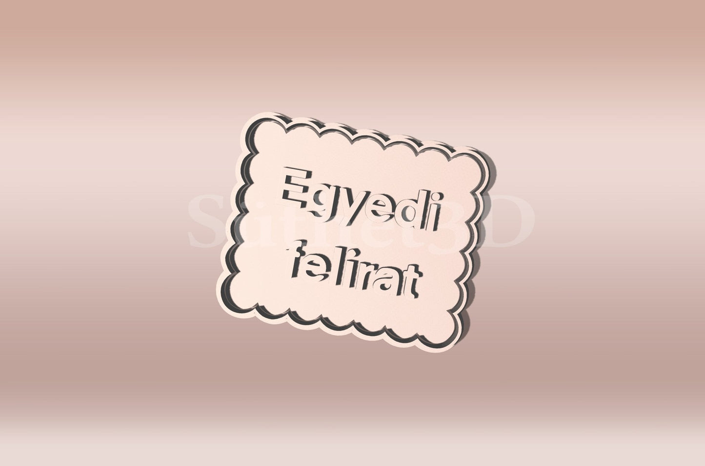 Egyedi Szöveg Sütikiszúró - Süthet3d