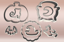 Încărcați o imagine în vizualizatorul galeriei: Halloween Linzer MINI Kiszúró Szett (8db - os) - Süthet3d