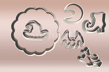 Încărcați o imagine în vizualizatorul galeriei: Halloween Linzer MINI Sütikiszúró Szett (6 részes) - Süthet3d