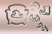 Încărcați o imagine în vizualizatorul galeriei: Halloween Linzer Sütikiszúró Szett (6 részes) - Süthet3d