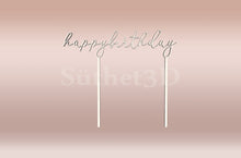 Încărcați o imagine în vizualizatorul galeriei: Happy Birthday2 Tortabeszúró / Cupcake Díszítő - Süthet3d