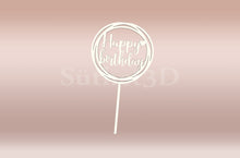 Încărcați o imagine în vizualizatorul galeriei: Happy Birthday3 Tortabeszúró / Cupcake Díszítő - Süthet3d