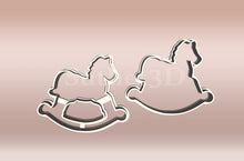 Încărcați o imagine în vizualizatorul galeriei: Hintaló - Karácsonyi Linzer Kiszúró Szett - Süthet3d