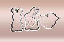 Încărcați o imagine în vizualizatorul galeriei: Húsvéti Linzer Kiszúró Szett Változatos Körvonallal - Süthet3d