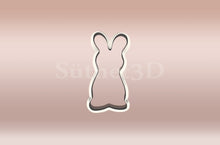 Kép betöltése a galériamegjelenítőbe: Húsvéti nyuszi #6 Linzer Körvonal Kiszúró - Süthet3d