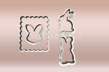 Încărcați o imagine în vizualizatorul galeriei: Húsvéti Téglalap Linzer MINI Kiszúró Szett - Süthet3d