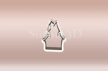 Kép betöltése a galériamegjelenítőbe: Kísértet Kastély - Halloween Linzer Közép Kiszúró - Süthet3d