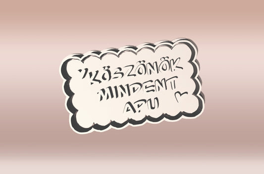 Köszönök Mindent Apu Sütikiszúró - Apák napja - Süthet3d