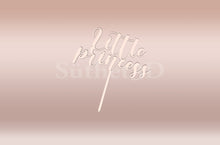 Kép betöltése a galériamegjelenítőbe: Little Princess felirat Tortabeszúró / Cupcake Díszítő - Süthet3d
