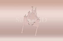 Kép betöltése a galériamegjelenítőbe: Mickey Hercegnős Kastély Tortabeszúró / Cupcake Díszítő - Süthet3d