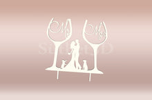 Încărcați o imagine în vizualizatorul galeriei: Mr & Mrs #5 Tortabeszúró / Cupcake Díszítő - Süthet3d