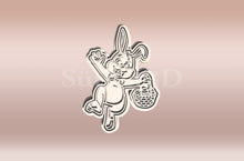 Kép betöltése a galériamegjelenítőbe: Nyuszi Kosárral Sütikiszúró - Húsvéti - Süthet3d