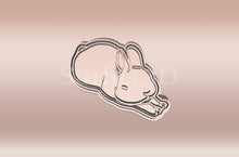 Încărcați o imagine în vizualizatorul galeriei: Nyuszi Nyújtózkodó Sütikiszúró - Állatos - Süthet3d