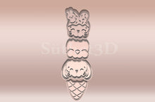 Încărcați o imagine în vizualizatorul galeriei: Nyuszifagyi 4 részes Sütikiszúró szett - Húsvéti - Süthet3d