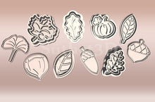 Încărcați o imagine în vizualizatorul galeriei: Pite Díszítő Szett Sütikiszúró - Ősz - Süthet3d