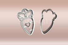 Încărcați o imagine în vizualizatorul galeriei: Répa Szívecskés Linzer Sütikiszúró Szett - Húsvét - Süthet3d