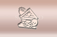 Kép betöltése a galériamegjelenítőbe: Szellemház #2 Sütikiszúró - Halloween - Süthet3d