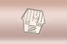 Kép betöltése a galériamegjelenítőbe: Szellemház Sütikiszúró - Halloween - Süthet3d