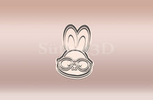 Încărcați o imagine în vizualizatorul galeriei: Szemüveges Nyuszi Sütikiszúró - Húsvéti - Süthet3d